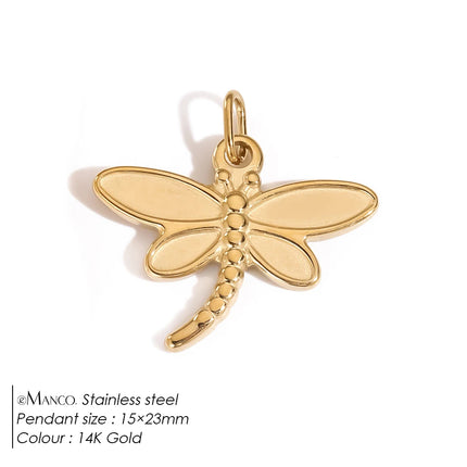 eManco Creative Stainless Steel Butterfly Charms High-quality Metal Making DIY Necklace Bracelet Jewelry Accessories Factory Out