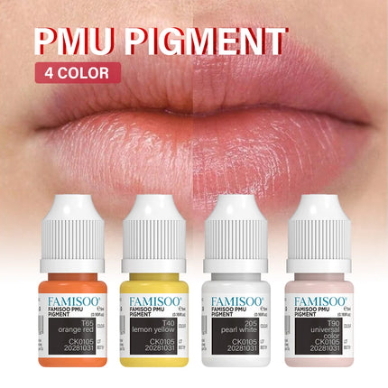FAMISOO 5ml Lip Ink Permanent Makeup Pigments Eyebrows Henna Semi Permanent Microblading Latest Tattoo Paint Ink