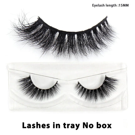 LEHUAMAO  3D Mink Lashes Wholesale Mink False Eyelashes Bulk 10/30/50 Pairs Soft Fluffy Natural Mink Lashes Makeup Mink Eyelashe