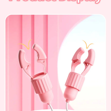 Nipple Clamps Vibrator Breast Massage Tongue Licking Sucking Vibrating Clit Stimulator Female Maturbator Adult Sex Toy For Women