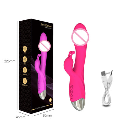 Rabbit Vibrator for Women Powerful G Spot Female Clit Stimulator Vagina Nipple Massage Dildo Female Masturbator Adults Sex Toy