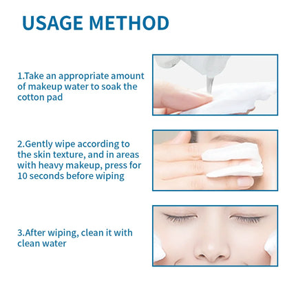 Hllozzi 100ml lip and eye makeup remover mild and non-irritating quickly removes makeup, deep cleansing water-oil makeup remover