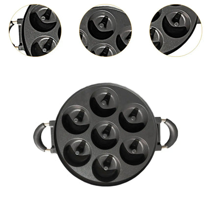 Donut Maker Pan Multipurpose Anti Scald Homemade Stovetop Baking Pan Donut Baking Pan for Snack Household Donut Party Tea Party
