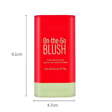 Multi-function Blush Stick Natural Cheek Face Rouge Blusher Cream Lasting High Color Rendering Brightening Skin Tone Waterproof