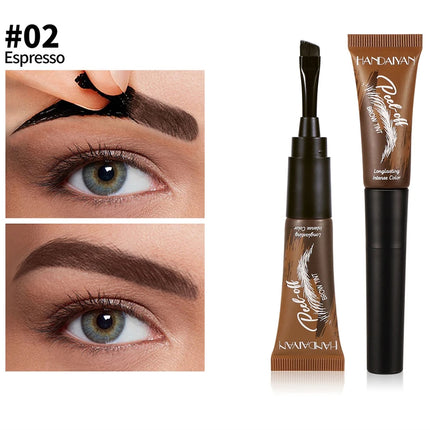 Tear-Off Eyebrow Gel And Brush Combined Long-Lasting Intense Color Sweat-Resistant Semi-permanent Peeling Brow Tint Eye Makeup