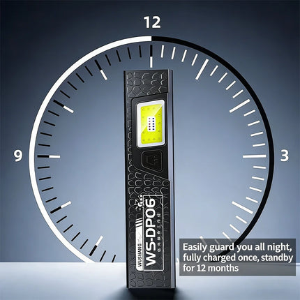 Powerful Mini COB LED Keychain Flashlight USB C Rechargeable Hanging Work Light 550LM Waterproof Camping Walking Pocket Lamp