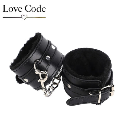 SM Handcuffs Sex Ankle Cuff BDSM Bondage Restraints Soft Plush Handcuff Adult Game 18+  Couple Sextoy Sex Supplies