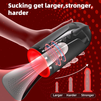 Male Masturbator Penis Training Vibrator Glans Massage Testicle Stimulator Delay Stamina Trainer Blowjob Machine Sex Toy for Men
