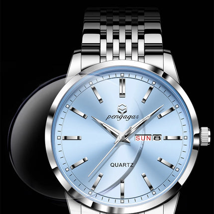 2025 New Top Brand Luxury Men's Wristwatch Waterproof Luminous Date Men's Watches Stainless Steel Quartz 43mm Men's Watch Male Watch