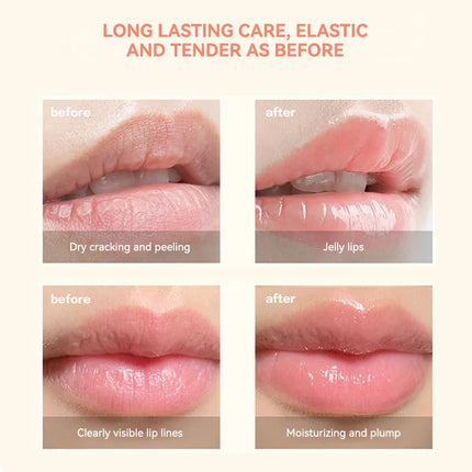 Leeinto Plant Essence Lip Care Set: Moisturizing, Long-Lasting Nourishment, Gentle Formula, Lightweight Texture, Lip Gloss, Lip Mask, Enhances Complexion, Pre-Makeup Primer, Essential for Daily Commuting and Dating, Night Car