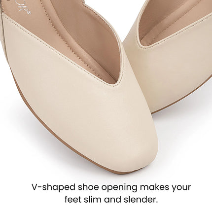 Mary Jane Shoes Female Genuine Leather  V-Cut Snap Ballet Shoes Women Square Toe Flat Cowhide Ladies Shoes