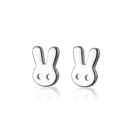 Trendy Minimalist Real 100% 925 Sterling Silver Mini Small Love Heart Stud Earrings for Women Student Teen Jewelry Gift
