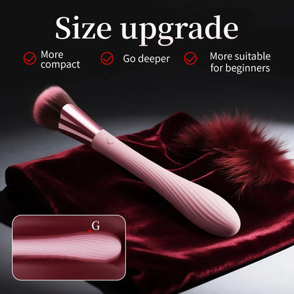 New Upgrade Makeup Brush Vibrator Detachable Brush G-Spot Nipple Clitoral Stimulator Bullet Dildo Vibrators Sex Toys for Woman
