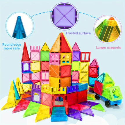 Magnetic Building Block Toys, Magnetic Blocks, Medium-Sized Stacked Building and Puzzle Toys, Creative and Lively Magnetic Toys
