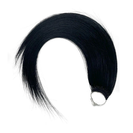 DIYOMO new Korean pure cotton 100% real human hair cotton thread double head double brush feather hair extensions for women