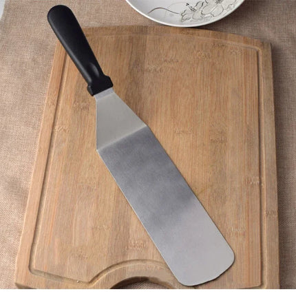 Kitchen Stainless Steel Scraper Cooking Spatula Barbecue Spatula Plate Barbecue Spatula Hamburger Spatula Cooking Utensils