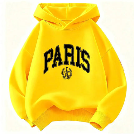 Y2k Fashion Paris Design Hoodie Kids Children's Sweatshirt Hoody for Boys Girls Autumn Spring Casual Hoodies