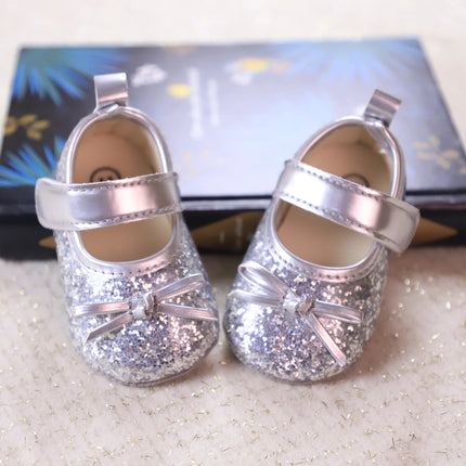 Baby girl princess shoes birthday shoes 0-18 months baby walking shoes soft soled bow shoes