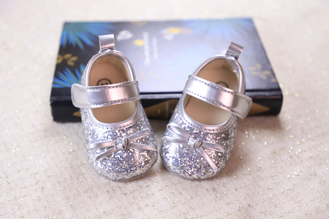 Baby girl princess shoes birthday shoes 0-18 months baby walking shoes soft soled bow shoes