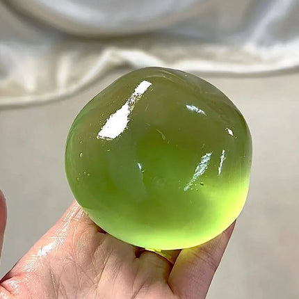 Maltose Squishy Toy Stress Ball Cute Mochi Anti Stress Fidget Toy Soft Simulated Bule Transparent Ball Quick-rebound Squeeze Toy