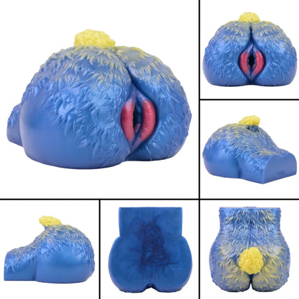 GEEBA Ultra-Realistic Blue Silicone Male Stroker Fantasy Breast Modeling Premium Adult Men Masturbator Body-Safe Adult Onahole