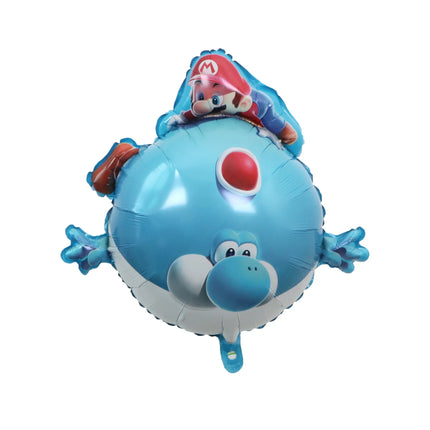Cartoon Super Mary Balloon Set Mario Luigi Game Themed Birthday Party Decoration  Peach Princess Aluminum Film Balloon Kids Gift