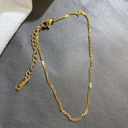 Stainless Steel Delicate Anklet for Women Gold Color Chain Anklet Bracelets on The Leg Do Not Fade Anklet Jewelry Women 2025 new