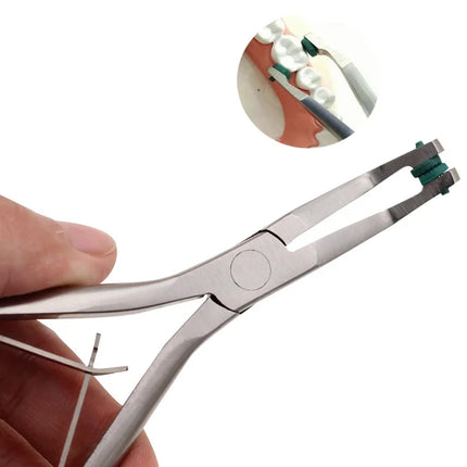Dental Orthodontic Instruments Lingual Wire NiTi Cinch Back Plier Needle Holder End Cutting Pliers for Braces Adjustment Repair