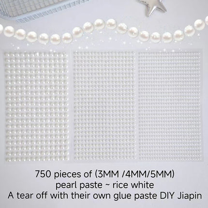 Children's DIY stickers, pearl chains, decorative car stickers, mobile phone back glue, diamonds, acrylic diamond stickers, manu
