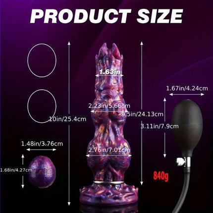2 Style Inflatable Ovipositor Fantasy Laying Eggs Anal Plug Alien Dildo Penis Female Masturbator Vaginal Ball Sex Toys For Adult