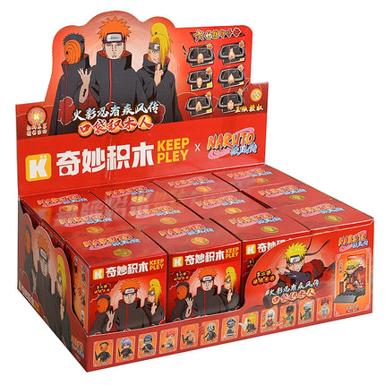 New Keeppley original Naruto cartoon blind box architectural drawings assembly Uzumaki Shipden action model toy children's gift