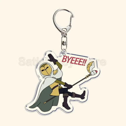 The Owl House Keychain Luz Noceda King Eda Hooty Acrylic Key Chain Pendant Key Ring Keychains for Bag Pendant Aaccessories Gift