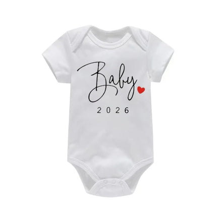Baby Coming Soon 2026 Announcement Newborn Baby Bodysuit Romper Funny Boys Girls Outfits Body Pregnancy Reveal Clothes