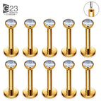 10pcs Gold 1 / 18G 1.0x8x4x2mm