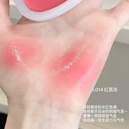 LEEMEMBER Watery Blush Moisturizing Blusher Cream Monochrome Shimmer Cute Cosmetics Longlasting Jelly Face Blusher In Bar Makeup