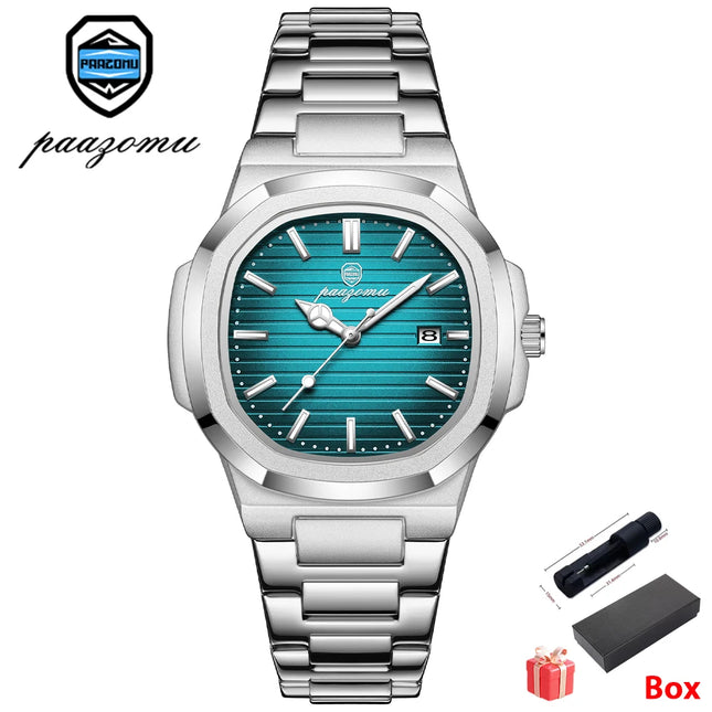 2025 New For Men Fashion Brand Male Watch Waterproof Luminous Stainless Steel Watches  Date Week Casual Quartz Men's Clock Reloj
