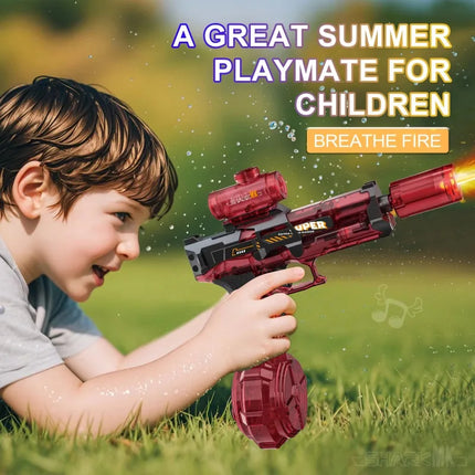 Blasting Lights Are Linked To The Chamber Electric Water Guns Toys for Kids Automatic Water Pistol Children Summer Outdoor Toy
