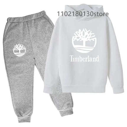 Kids Casual Spring Autumn 2pcs Letter Print Long Sleeve Hoodie+Pants Tracksuits 2-13 Years Boys Girls Fashion Child Clothes Sets