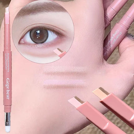 Dual-Tone Under-Eye Matte Highlighting Shadow Pencil Nude Beige Brown Brightening Cream Lying Silkworm Eyeliner Aegyo sal Pen