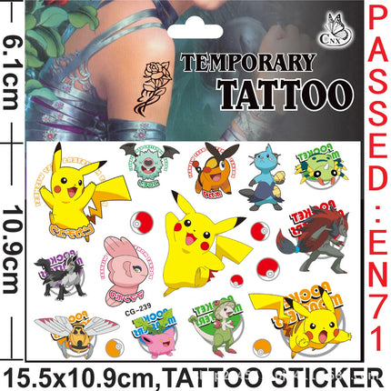 Pokemon Animation Figures Pokemon Birthday Gift Kit Pikachu Keychain Stamps Gift Bag Photo Props Gifts for Guests Birthday Gifts