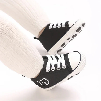 Baby Canvas Classic Sports Shoes Newborn Boys and Girls Printed Star First Walkers Shoes Infant Anti slip Baby Shoes