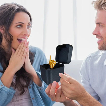 Middle Finger Prank Gift Box, DIY Surprise Pop-Up Toy with Screws, Annoying Present for Adults, Viral Tiktok Gag Gift for Friend