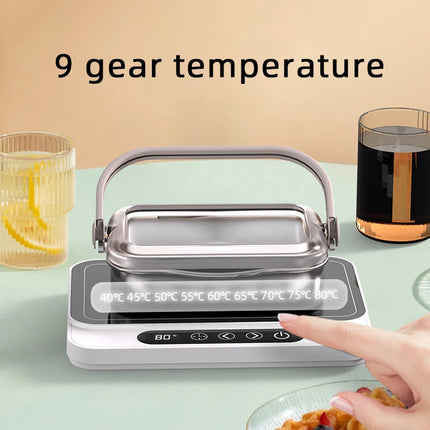 Electric Mug Warmer 50W Cup Heater with 9 Gear Temperature Control Hot Plate Coffee Milk Heater for Home Office Use 220V