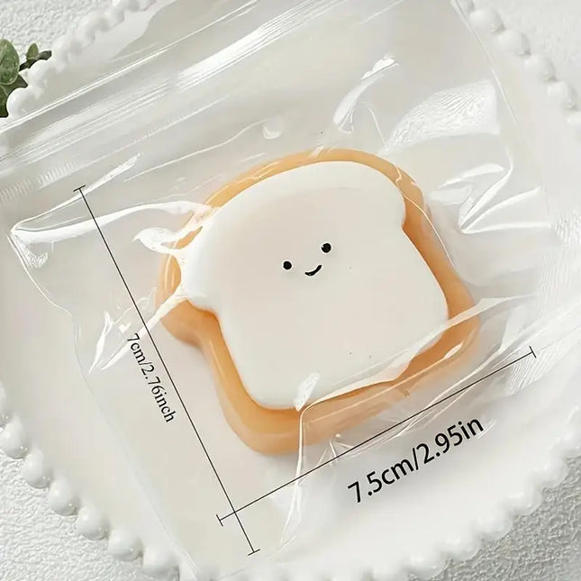 Creative Soft Taba Toast Squishy Toy Kawaii Slow Rebound Stress Relief Sensory Squeeze Fidget Toys for Adults Kids Holiday Gifts