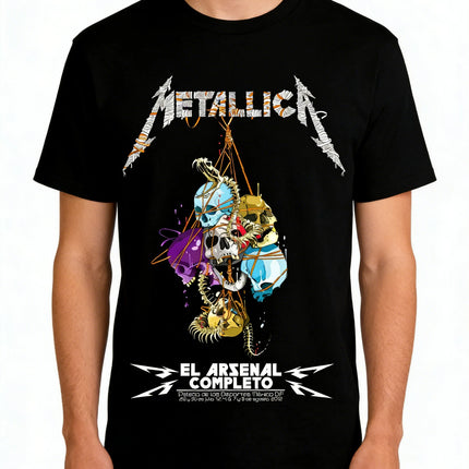 American Heavy Metal Band Metallica Poster Graphic Print T-shirt Fashion High-Street Style Oversized Men Women O-neck Cotton Tees