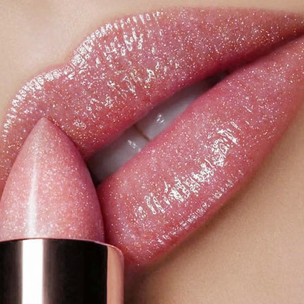 Pearlescent Pink Glitter Velvet Lipstick Metallic Waterproof Long Lasting Matte Shimmer Diamond Lipgloss Women Makeup Cosmetic