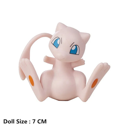 4-13Cm Pokemon Anime Figure Charizard Mewtwo Pikachu  Mew Psyduck Collection Pokemon Action Toys Model Birthday Gifts