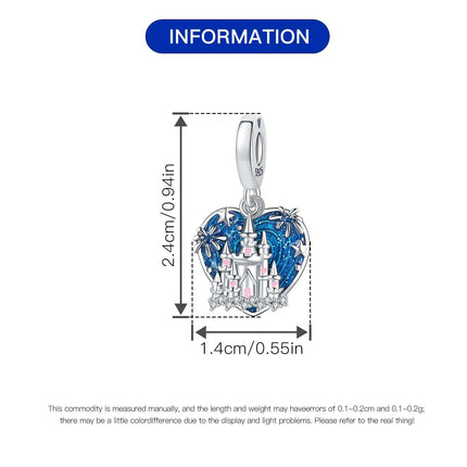 Orstarry Charm Silver 925 Beads Blue Series Fit Bracelet Charms DIY Original Fashion Pendants For Women Jewelry Trendy Gifts