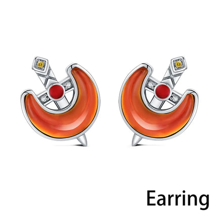 LILAPURA 925 Silver Letter A Ring Hearts Poker Earrings Necklace For Women DIY Original Romantic Fine Jewelry Party Lover Gifts