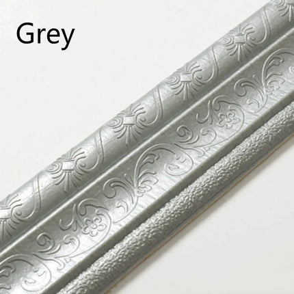 3D Self-adhesive Thick Wall Sticker Waistline Background Wall Substrate Top Corner Line Waterproof Decorative Edge Banding